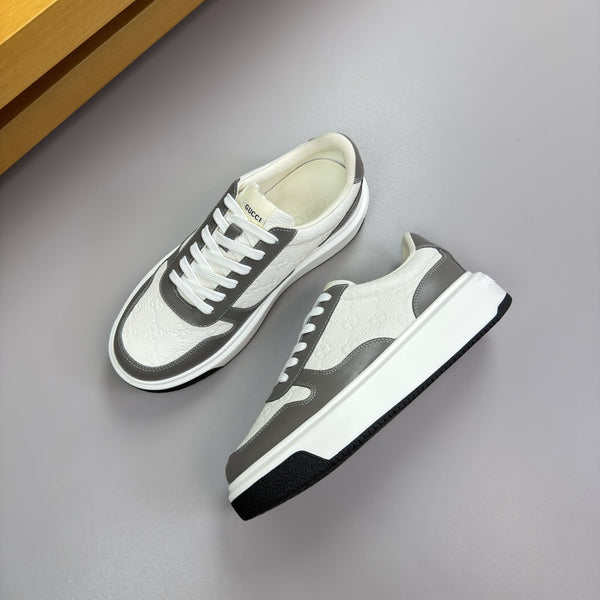 GG SNEAKER WHITE GREY NAPPA LEATHER 194551
