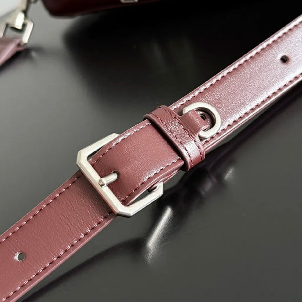 BV 25 Small Intrecciato Camera Bag 24.5cm Barolo Cowhide HW