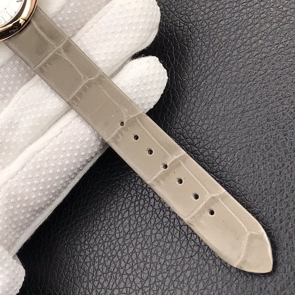 BALLON BLANC DE CARTIER CASSA IN ORO ROSA PELLE GRIGIA