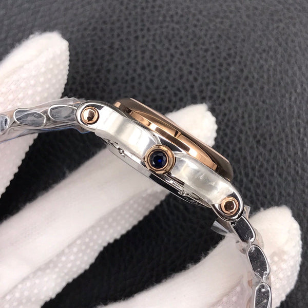 HAPPY DIAMOND TWO TONE PINK MOTHER OF PEARL DIAL