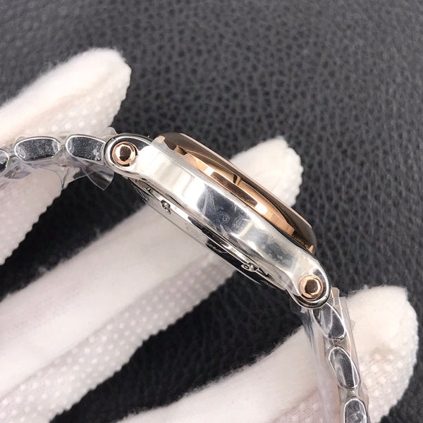 HAPPY DIAMOND TWO TONE PINK MOTHER OF PEARL DIAL