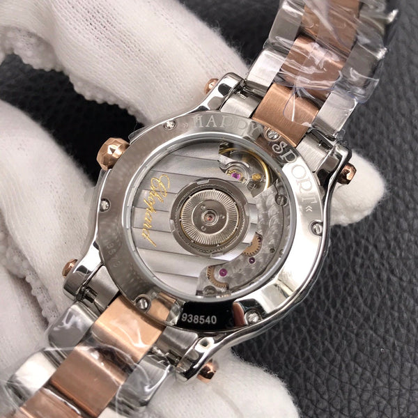 HAPPY DIAMOND TWO TONE WHITE DIAL