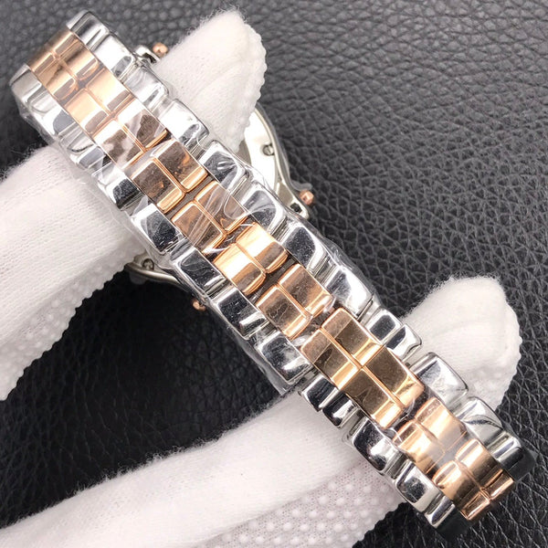 HAPPY DIAMOND TWO TONE WHITE DIAL