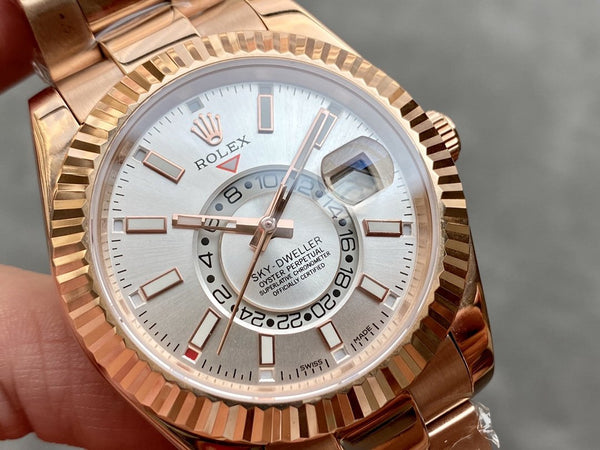 SKY-DWELLER ORO ROSA 42 QUADRANTE GRIGIO