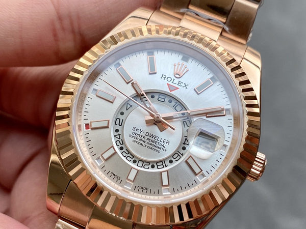SKY-DWELLER ORO ROSA 42 QUADRANTE GRIGIO
