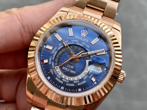 SKY-DWELLER ROSE GOLD 42 BLUE DIAL