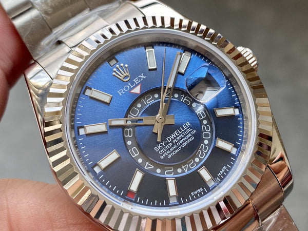 SKY-DWELLER 42 STEEL BLUE DIAL OYSTER BRACELET