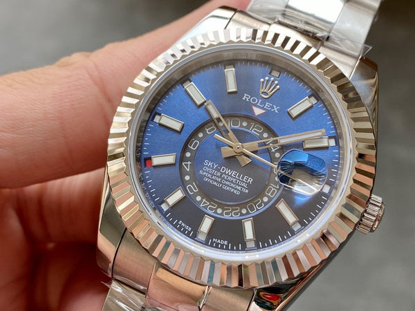 SKY-DWELLER 42 STEEL BLUE DIAL OYSTER BRACELET