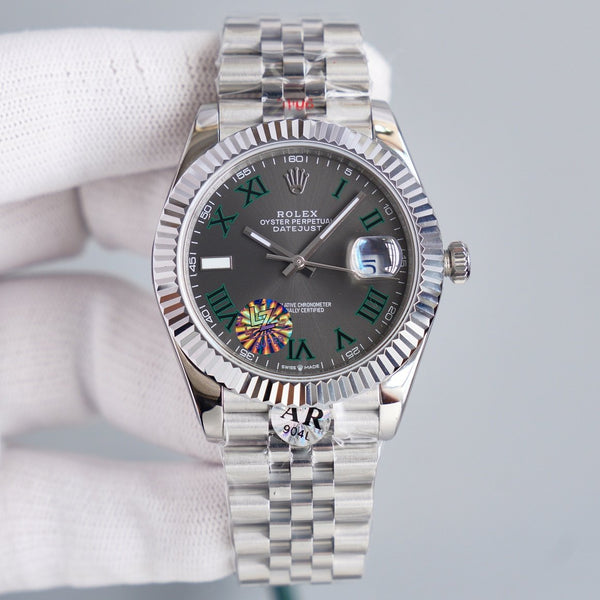 DATEJUST 41MM QUADRANTE WIMBLEDON BRACCIALE JUBILEE