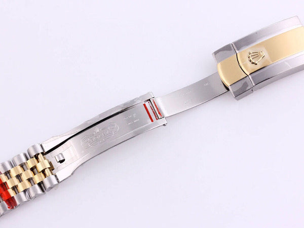 DATEJUST 41 TWO-TONE BLACK DIAL DIAMOND NUMERALS