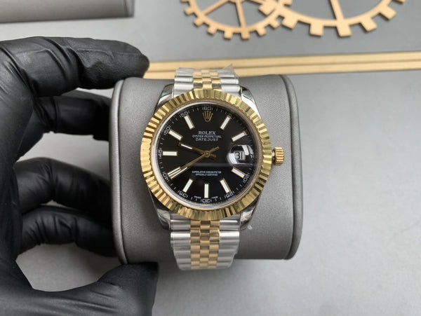 DATEJUST II 41MM TWO-TONE BLACK DIAL