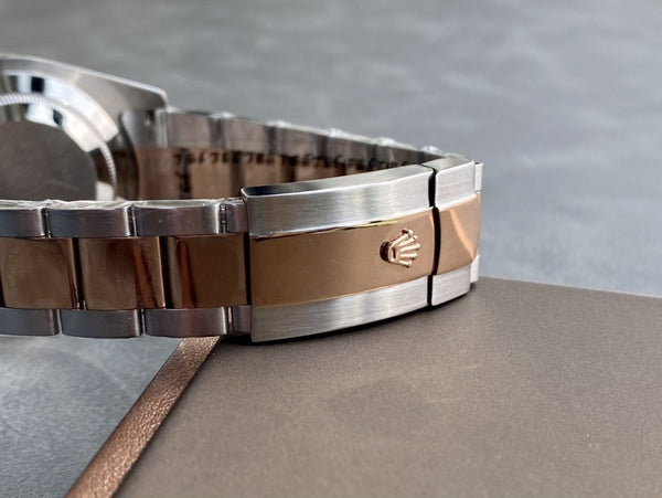 DATEJUST II ORO ACCIAIO QUADRANTE BIANCO NUMERI ARABI BRACCIALE OYSTER