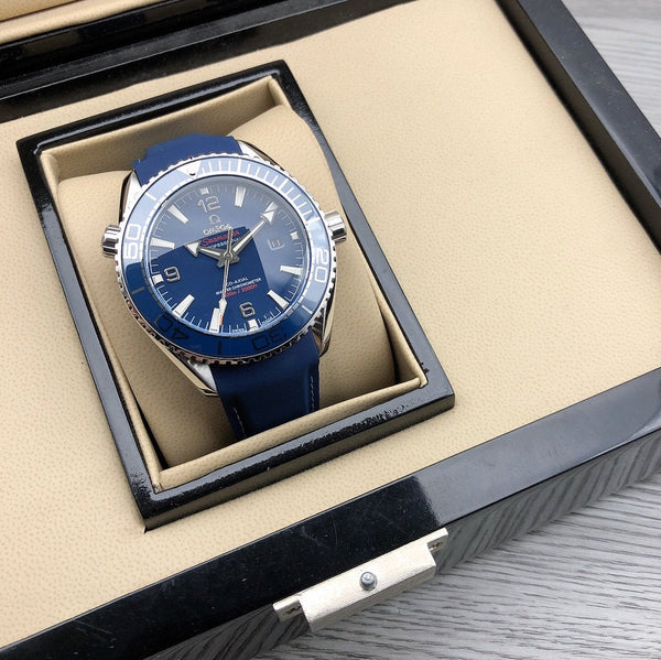 SEAMASTER PROFESSIONAL PLANET OCEAN 600M CASSA IN ACCIAIO QUADRANTE BLU
