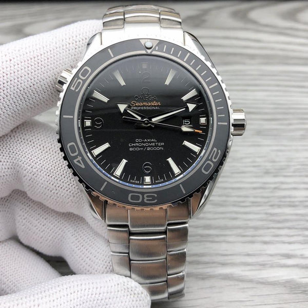 SEAMASTER PROFESSIONAL PLANET OCEAN 600M CASSA IN ACCIAIO QUADRANTE NERO
