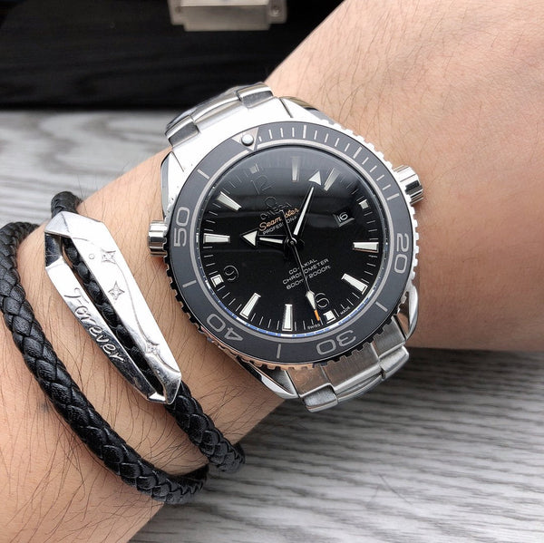 SEAMASTER PROFESSIONAL PLANET OCEAN 600M CASSA IN ACCIAIO QUADRANTE NERO