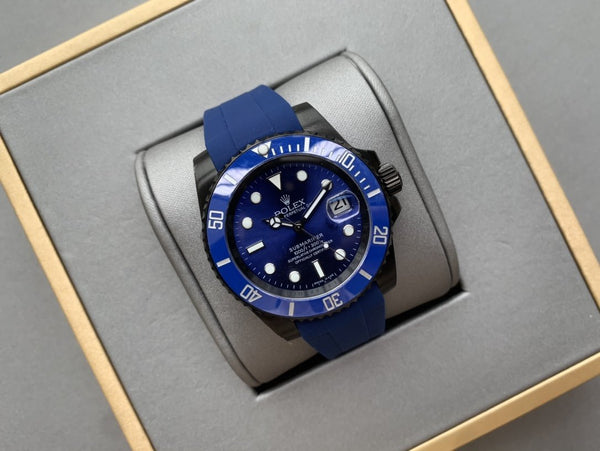 SUBMARINER DATE 41 BLACK CASE BLUE DIAL
