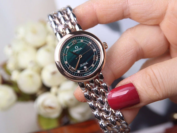 DEVILLE LADYMATIC 29MM QUADRANTE BLU BICOLORE