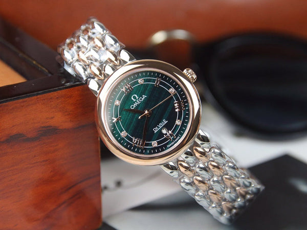 DEVILLE LADYMATIC 29MM QUADRANTE BLU BICOLORE