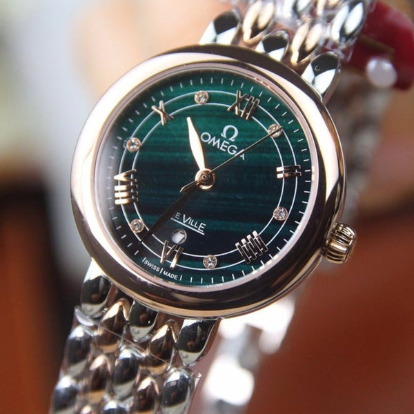 DEVILLE LADYMATIC 29MM QUADRANTE BLU BICOLORE