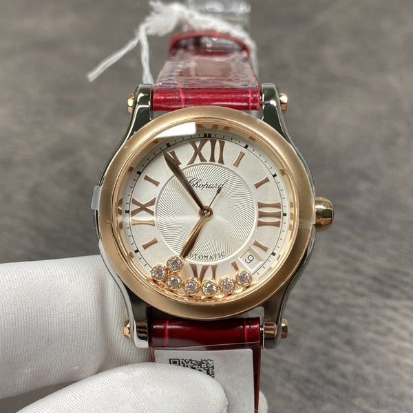 HAPPY DIAMOND 36 CINTURINO IN PELLE BICOLORE