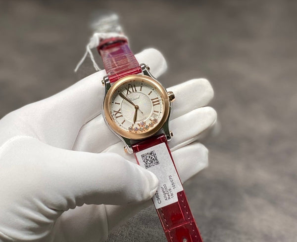 HAPPY DIAMOND 36 CINTURINO IN PELLE BICOLORE