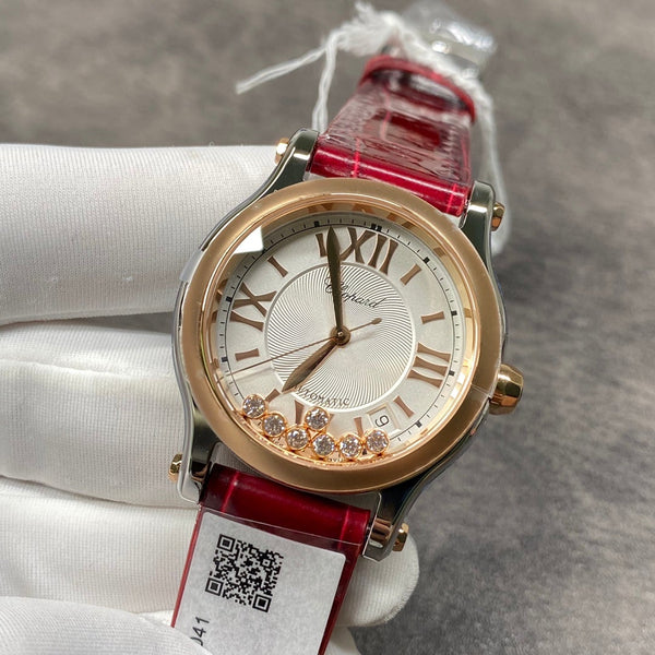 HAPPY DIAMOND 36 CINTURINO IN PELLE BICOLORE