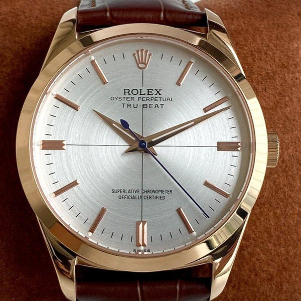 OYSTER PERPETUAL 41 STAINLESS STEEL LEATHER