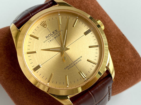 OYSTER PERPETUAL 41 STAINLESS STEEL LEATHER