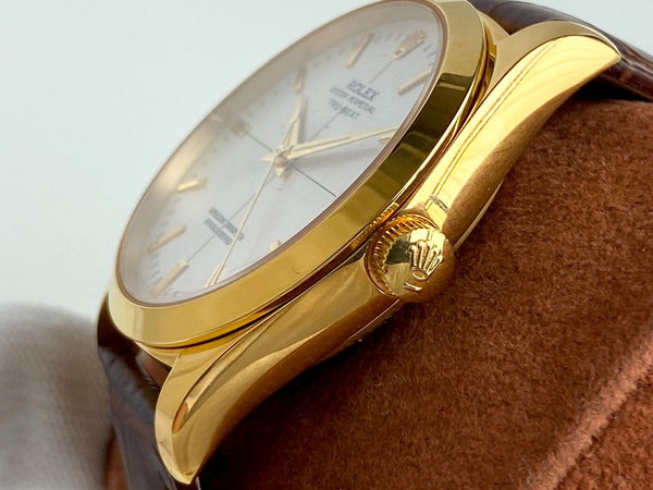 OYSTER PERPETUAL 41 STAINLESS STEEL LEATHER