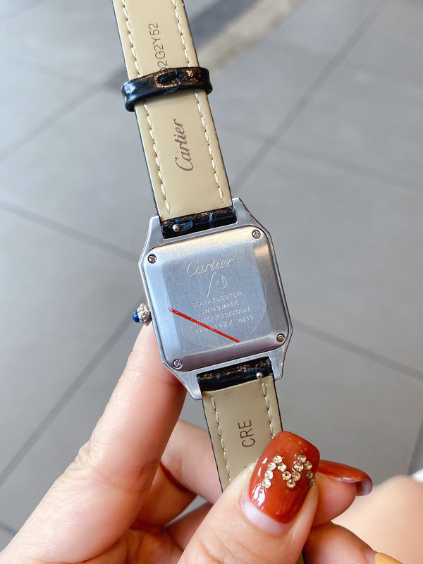 SANTOS DE CARTIE QUARTZ 28MM STEEL CASE