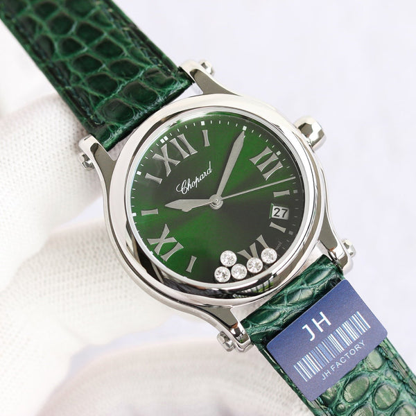 HAPPY SPORT 36MM AUTOMATIC STEEL CASE GREEN DIAL