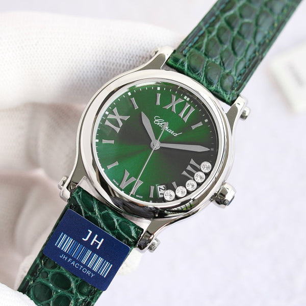 HAPPY SPORT 36MM AUTOMATIC STEEL CASE GREEN DIAL