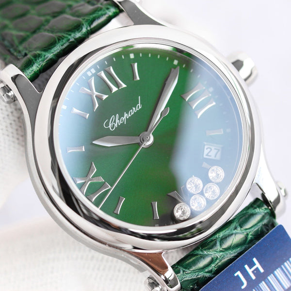 HAPPY SPORT 36MM AUTOMATIC STEEL CASE GREEN DIAL