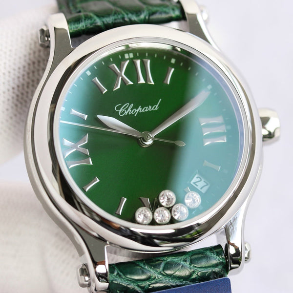 HAPPY SPORT 36MM AUTOMATIC STEEL CASE GREEN DIAL