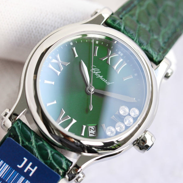 HAPPY SPORT 36MM AUTOMATIC STEEL CASE GREEN DIAL