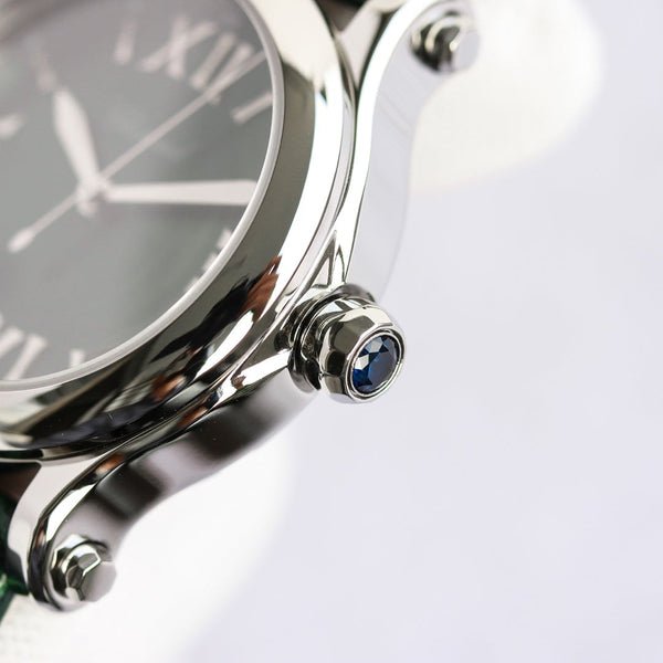 HAPPY SPORT 36MM AUTOMATIC STEEL CASE GREEN DIAL