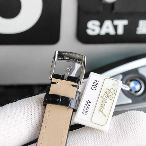 HAPPY SPORT 36MM AUTOMATIC STEEL CASE DIAMOND BEZEL