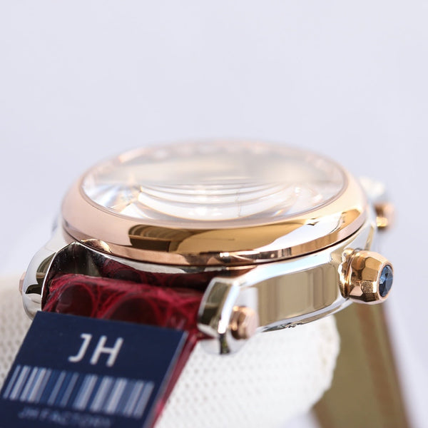 HAPPY SPORT 36MM AUTOMATIC ROSE GOLD BEZEL