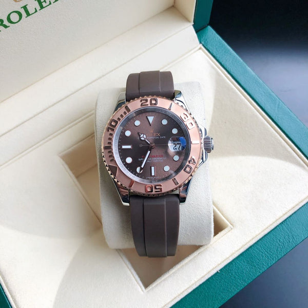 YACHT-MASTE EVEROSE GOLD QUADRANTE MARRONE GOMMA