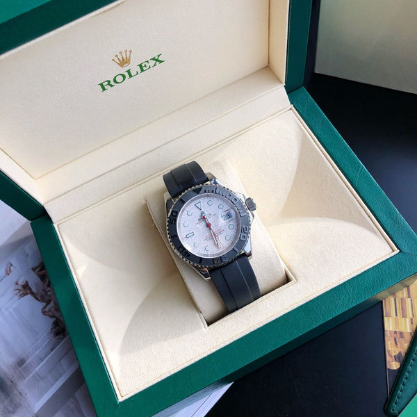 YACHT-MASTE LUNETTA NERA QUADRANTE BIANCO