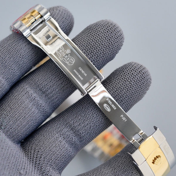 DATEJUST 41MM TWO TONE BLUE DIAL DIAMOND NUMERALS