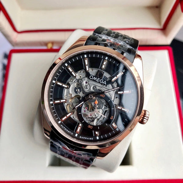 SEAMASTER SKELETON DIAL ROSE GOLD CASE