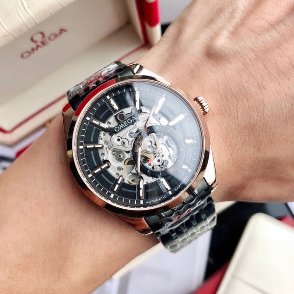 SEAMASTER SKELETON DIAL ROSE GOLD CASE