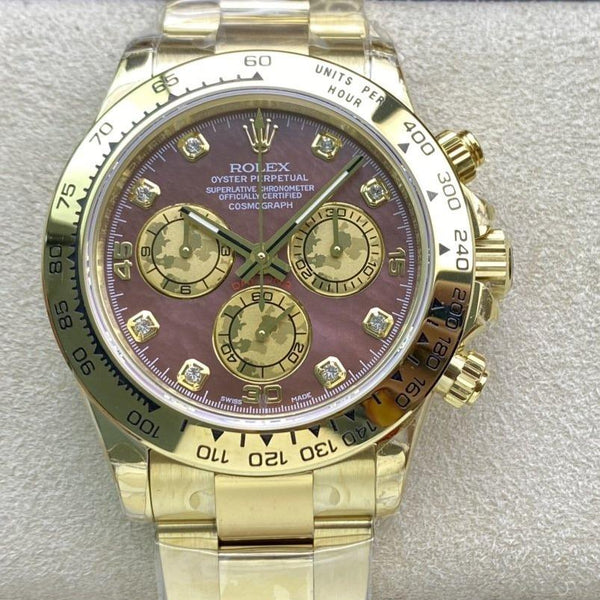 DAYTONA CUSTOM GOLD CASE RED PEARL DIAL