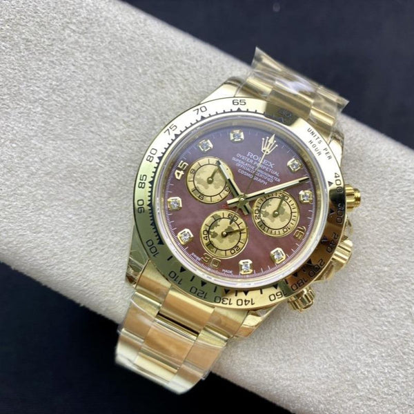 DAYTONA CUSTOM GOLD CASE RED PEARL DIAL