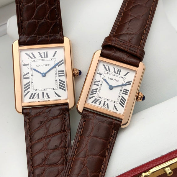 TANK LOUIS QUARTZ CASSA IN ORO ROSA