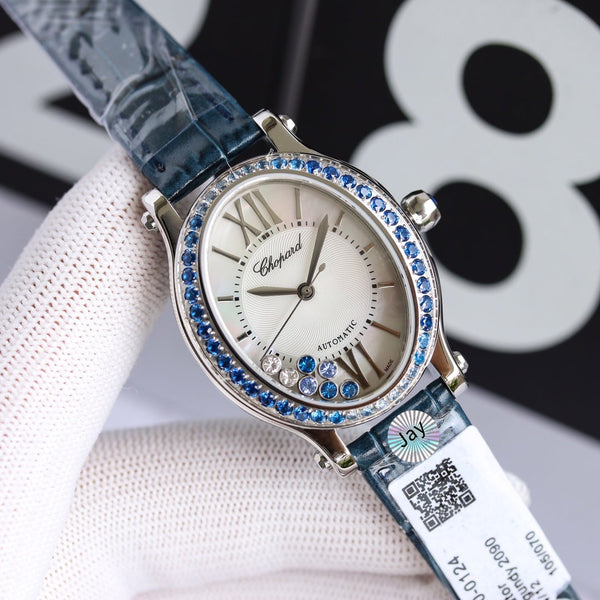 HAPPY SPORT 33MM AUTOMATIC DIAMOND BEZEL