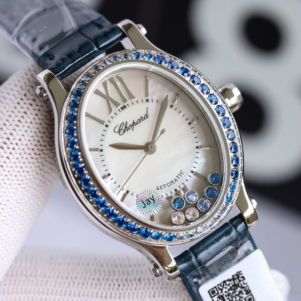 HAPPY SPORT 33MM AUTOMATIC DIAMOND BEZEL