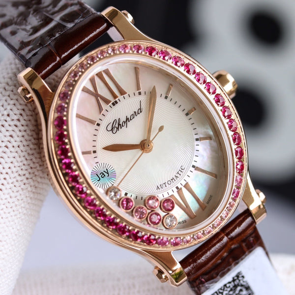 HAPPY SPORT 33MM AUTOMATIC DIAMOND BEZEL