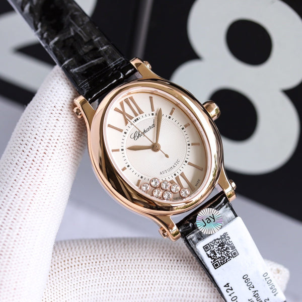 HAPPY SPORT 33MM AUTOMATIC DIAMOND BEZEL